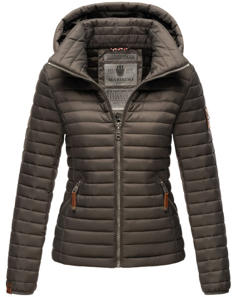 Marikoo Löwenbaby Damen Steppjacke Anthrazit Größe XS - Gr. 34