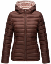 Marikoo Lucy Damen gesteppte Übergangsjacke Schoko Größe M - Gr. 38