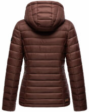 Marikoo Lucy Damen gesteppte Übergangsjacke Schoko Größe M - Gr. 38