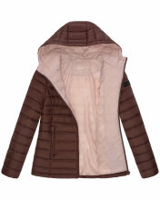 Marikoo Lucy Damen gesteppte Übergangsjacke Schoko Größe M - Gr. 38