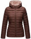 Marikoo Lucy Damen gesteppte Übergangsjacke Schoko Größe M - Gr. 38