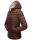 Marikoo Lucy Damen gesteppte Übergangsjacke Schoko Größe M - Gr. 38