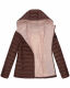 Marikoo Lucy Damen gesteppte Übergangsjacke Schoko Größe M - Gr. 38