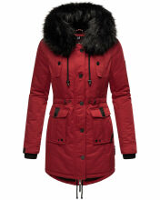 Navahoo Luluna Princess Damen Kunstfell Winterjacke Blood Red Größe M - Gr. 38