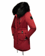 Navahoo Luluna Princess Damen Kunstfell Winterjacke Blood Red Größe M - Gr. 38