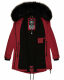 Navahoo Luluna Princess Damen Kunstfell Winterjacke Blood Red Größe M - Gr. 38