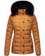 Navahoo Milianaa winter jacket quilted jacket lined hood faux fur  Größe L - Gr. 40