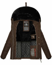 Navahoo Milianaa winter jacket quilted jacket lined hood faux fur  Größe S - Gr. 36