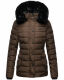 Navahoo Milianaa winter jacket quilted jacket lined hood faux fur  Größe S - Gr. 36