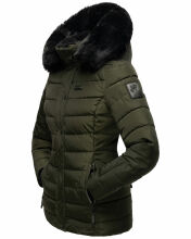 Navahoo Milianaa winter jacket quilted jacket lined hood faux fur  Größe XS - Gr. 34