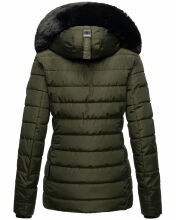 Navahoo Milianaa winter jacket quilted jacket lined hood faux fur  Größe S - Gr. 36
