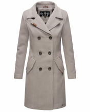 Marikoo Nanakoo Damen Trenchcoat Wintermantel Zink Grau...
