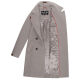 Marikoo Nanakoo Damen Trenchcoat Wintermantel Zink Grau Größe XL - Gr. 42