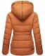 Marikoo Nekoo warm gefütterte Damen Winterjacke mit Kunstfell Cinnamon Größe S - Gr. 36