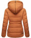 Marikoo Nekoo warm gefütterte Damen Winterjacke mit Kunstfell Cinnamon Größe M - Gr. 38