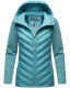 Navahoo Nimm mich mit Damen Fleece Hybrid Jacke Trekking Wanderjacke Misty-Blue-Gr.S