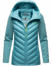 Navahoo Nimm mich mit Womens Fleece Hybrid Jacket Trekking Misty-Blue-Gr.L