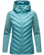 Navahoo Nimm mich mit Womens Fleece Hybrid Jacket Trekking Misty-Blue-Gr.L