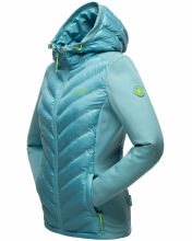 Navahoo Nimm mich mit Womens Fleece Hybrid Jacket Trekking Misty-Blue-Gr.L