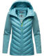 Navahoo Nimm mich mit Womens Fleece Hybrid Jacket Trekking Misty-Blue-Gr.L