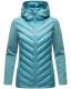 Navahoo Nimm mich mit Womens Fleece Hybrid Jacket Trekking Misty-Blue-Gr.L