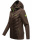Navahoo Nimm mich mit Damen Fleece Hybrid Jacke Trekking Wanderjacke Dark-Choco-Gr.XS