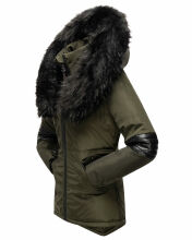 Navahoo Nirvana Damen Parka Winterjacke Olive Größe S - Gr. 36