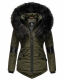 Navahoo Nirvana Damen Parka Winterjacke Olive Größe S - Gr. 36