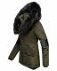 Navahoo Nirvana Damen Parka Winterjacke Olive Größe S - Gr. 36