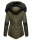 Navahoo Nirvana Damen Parka Winterjacke Olive Größe S - Gr. 36