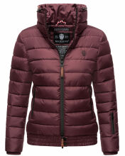 Marikoo Poison Damen Steppjacke Stehkragen Weinrot Größe M - Gr. 38