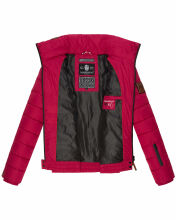 Marikoo Poison Damen Steppjacke Stehkragen Fuchsia Gr&ouml;&szlig;e S - Gr. 36