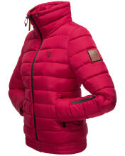 Marikoo Poison Damen Steppjacke Stehkragen Fuchsia Gr&ouml;&szlig;e L - Gr. 40