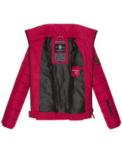 Marikoo Poison Damen Steppjacke Stehkragen Fuchsia Gr&ouml;&szlig;e XL - Gr. 42