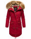 Navahoo Rosinchen Damen Winterjacke mit Kapuze Blood Red Gr&ouml;&szlig;e XS - Gr. 34