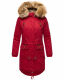 Navahoo Rosinchen Damen Winterjacke mit Kapuze Blood Red Gr&ouml;&szlig;e XS - Gr. 34