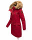Navahoo Rosinchen Damen Winterjacke mit Kapuze Blood Red Gr&ouml;&szlig;e XS - Gr. 34