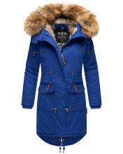 Navahoo Rosinchen Damen Winterjacke mit Kapuze Blue Jean Gr&ouml;&szlig;e S - Gr. 36