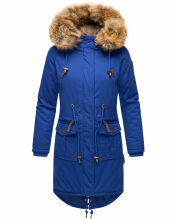 Navahoo Rosinchen Damen Winterjacke mit Kapuze Blue Jean Gr&ouml;&szlig;e S - Gr. 36