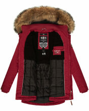 Marikoo Sanakoo Damen Winterjacke mit Teddyfell Blood Red Gr&ouml;&szlig;e S - Gr. 36