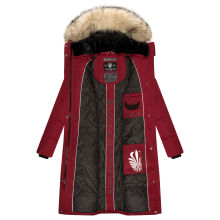 Marikoo Schneesternchen ladies long winter hooded quilted jacket  Größe L - Gr. 40
