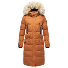Marikoo Schneesternchen ladies long winter hooded quilted jacket  Größe XS - Gr. 34