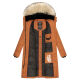 Marikoo Schneesternchen ladies long winter hooded quilted jacket  Größe XS - Gr. 34
