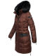 Navahoo Sinja Damen Winter Parka Jacke mit Kapuze Schoko Größe  S - Gr. 36