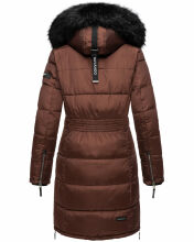 Navahoo Sinja Damen Winter Parka Jacke mit Kapuze Schoko Größe  M - Gr. 38