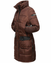 Navahoo Sinja Damen Winter Parka Jacke mit Kapuze Schoko Größe  M - Gr. 38