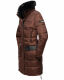 Navahoo Sinja Damen Winter Parka Jacke mit Kapuze Schoko Größe  M - Gr. 38