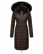 Navahoo Sinja Damen Winter Parka Jacke mit Kapuze Schoko Größe XL - Gr. 42