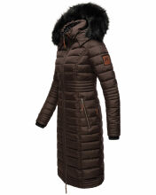 Navahoo Sinja Damen Winter Parka Jacke mit Kapuze Schoko Größe XL - Gr. 42