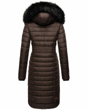 Navahoo Sinja Damen Winter Parka Jacke mit Kapuze Schoko Größe XL - Gr. 42